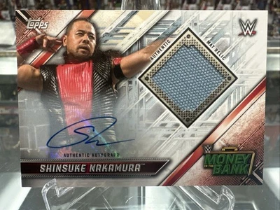 2019 Topps WWE Shinsuke Nakamura Royal Rumble Mat Relic Auto  /10 - Image 1 of 2