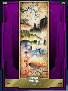 Topps Star Wars Card Trader Illustrated W25 Rey's Journey Epic - Picture 1 of 1