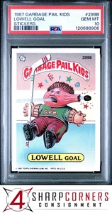 1987 GARBAGE PAIL KIDS STICKERS #299B LOWELL GOAL SERIES 8 PSA 10 - Picture 1 of 3