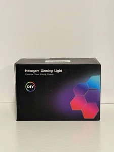 Hexagon Smart Light Panels Gaming Room Wall LED Lights - Picture 1 of 6