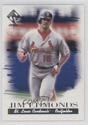 2001 Pacific Private Stock Silver Jim Edmonds #99 - Image 1 of 2