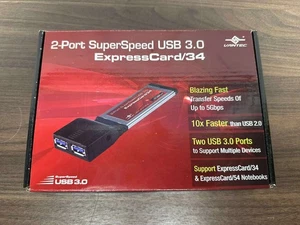 VANTEC UGT-UC312CB 2-Port SuperSpeed USB 3.0 ExpressCard/34 (U-75) Very Good - Picture 1 of 4