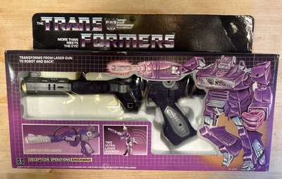1985 TRANSFORMERS DECEPTICON SHOCKWAVE COMPLETE PAPERWORK MINT IN BOX G1 Used - Image 1 of 4