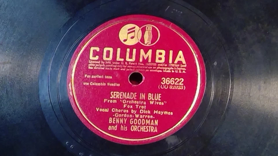 Benny Goodman Serenade in Blue/I've Got a Gal in Kalamazoo Columbia 36622 vg+ - Image 1 of 4