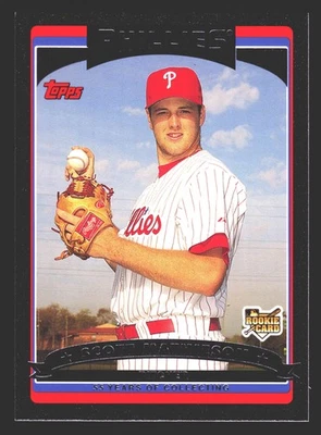 Scott Mathieson Philadelphia Phillies 2006 Topps Update Black #UH139 SN /55 - Image 1 of 2