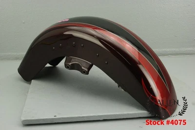 2013 Harley Electra Glide CVO Front Fender TYPHOON MAROON BLACK DIAMOND #4075 - Image 1 of 4