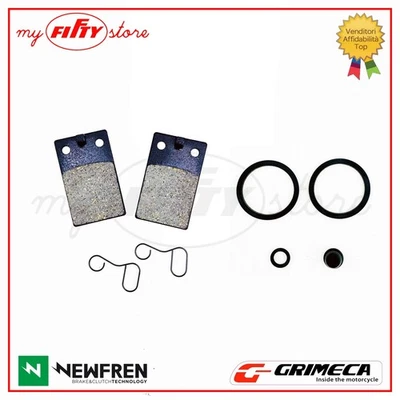 NEWFREN, GRIMECA Pastiglie freno + kit revisione pinza Grimeca Malaguti FIFTY TOP 1989 1994 CO33