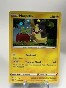 Pokemon Morpeko SWSH031 Espada y Escudo Cosmos Holo Black Star Promo 2020 - Imagen 1 de 2