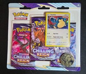 Pokemon TCG - Chilling Reign 3-Pack Blister - Snorlax Promo - Factory Sealed - Bild 1 von 2