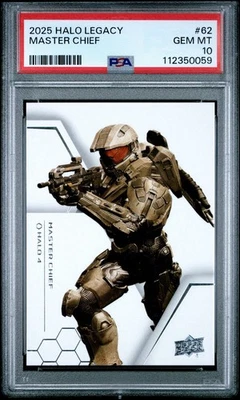 2025 UPPER DECK HALO LEGACY COLLECTION #62 MASTER CHIEF (PSA 10) - Image 1 of 3