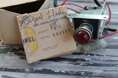 Buick Opel 4 way flasher vintage under dash or thru dash - Image 1 of 4