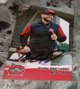 RYAN BIRCHARD auto 2024 Autograph Carolina Mudcats card MILWAUKEE BREWERS - Picture 1 of 3