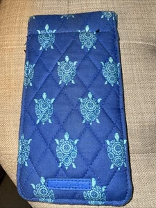 Euc Vera Bradley Blue Turtle Single Brillenhülle Etui - SQUEEZE TOP Weihnachten - Bild 1 von 3