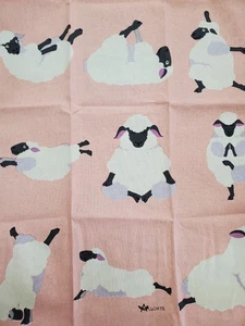 Yoga Sheep Cotton Kitchen Tea Towel – Quirky Animal Print - Picture 1 of 1