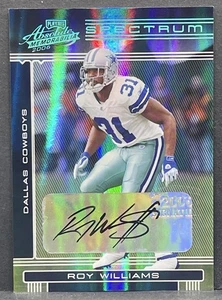 Playoff Absolute Roy Williams #45 2006 Dallas Cowboys automático verdadero 1/1 ¡raro! - Imagen 1 de 2