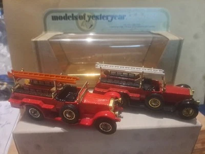 Matchbox G273 Models of Yesteryear Y-6 Rolls Royce Fire Engine 1920.  Im Doppel - Bild 1 von 4