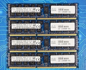32GB (4x8GB) PC3-14900R DDR3-1866MHz 2Rx4 Reg-ECC Hynix HMT31GR7EFR4C-RD - Afbeelding 1 van 2