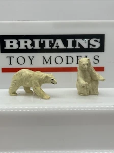 Vintage Britains Plastic Zoo Animal Polar Bear Polar - Picture 1 of 3