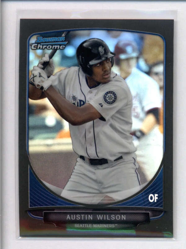 AUSTIN WILSON 2013 BOWMAN CHROME #BDPP105 ROOKIE BLACK REFRACTOR #15/35 AY8743 - Image 1 of 1