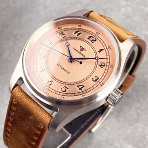 Pilot 39mm Tandorio Salmon dial Sapphire Glass Japan NH35A Automatic Mens Watch - Picture 1 of 8