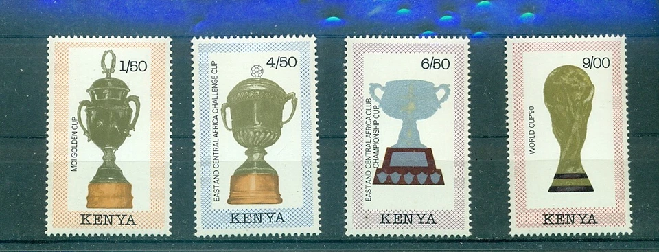 Kenia - Sc# 515-8. Trofeos de fútbol 1990. MNH. $12,50. Foto 1 de 1