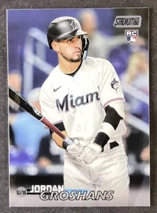 2023 Topps Stadium Club Jordan Groshans RC Black Foil #50 - Picture 1 of 2