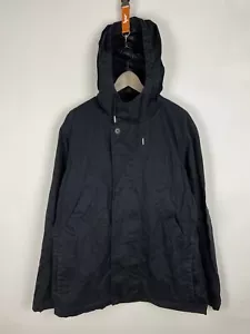 A.P.C. Navy Dark/Blue Faded Hooded Cliff Parka Mens Jacket Sz XXL - Picture 1 of 24