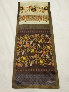 Adrienne Landau Studio Silk Scarf Multicolor 11" x 52" Gorgeous Flower Print - Picture 1 of 5