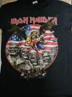 Iron Maiden Legacy of the Beast USA Tour 2019 Shirt Adult S Black Concert Faded