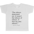 Sylvia Plath Quote Childrens  Kids Cotton T Shirts Ts004063