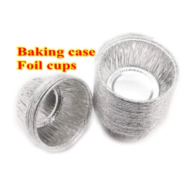 108pc Aluminium Foil Cupcake Cup Cupcakes Baking Case Muffin cups 8cm x 3.5 BULK - image 1 of 3