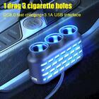 3 Way+ USB Car Cigarette Lighter SocketSplitter Fast Power AdapterAU V9B4