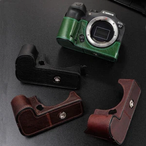 Handmade Genuine Real Leather Camera Case Bag Cover Half Body For Canon EOS R7 - Picture 1 of 13