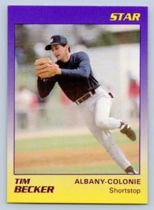 Tim Becker 1989 Star Albany Colonie Yankees Minor League Baseball Card - Picture 1 of 2