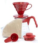 Hario Vcsd-02R 1-Piece Plastic Coffee Sever Set, Red