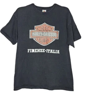 Harley-Davidson Firenze Italia Grafik T-Shirt GR XL Schwarz EUC *KOSTENLOSER VERSAND - Bild 1 von 8
