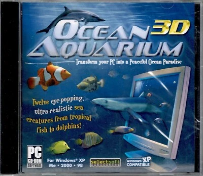 Ocean 3D Aquarium Screensavers Pc New XP 12 Realistic Tropical Fish to Dolphins - Image 1 of 2