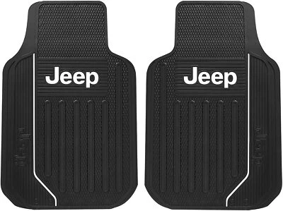 ⭐️⭐️⭐️⭐️⭐️ Jeep 2 Front Floor Mats Mopar Universal Gift New OEM Official - Image 1 of 4