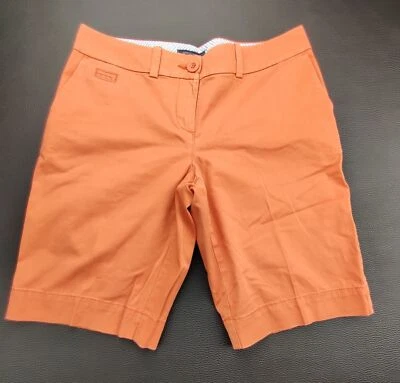 Pantalones Cortos Tommy Hilfiger Mujer 2x10" Naranja Chino Elastizados Foto 1 de 4