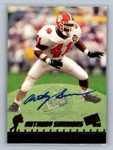 ANTHONY SIMMONS 1998 Press Pass Football AUTO Autograph #NNO Clemson Tigers - Bild 1 von 2