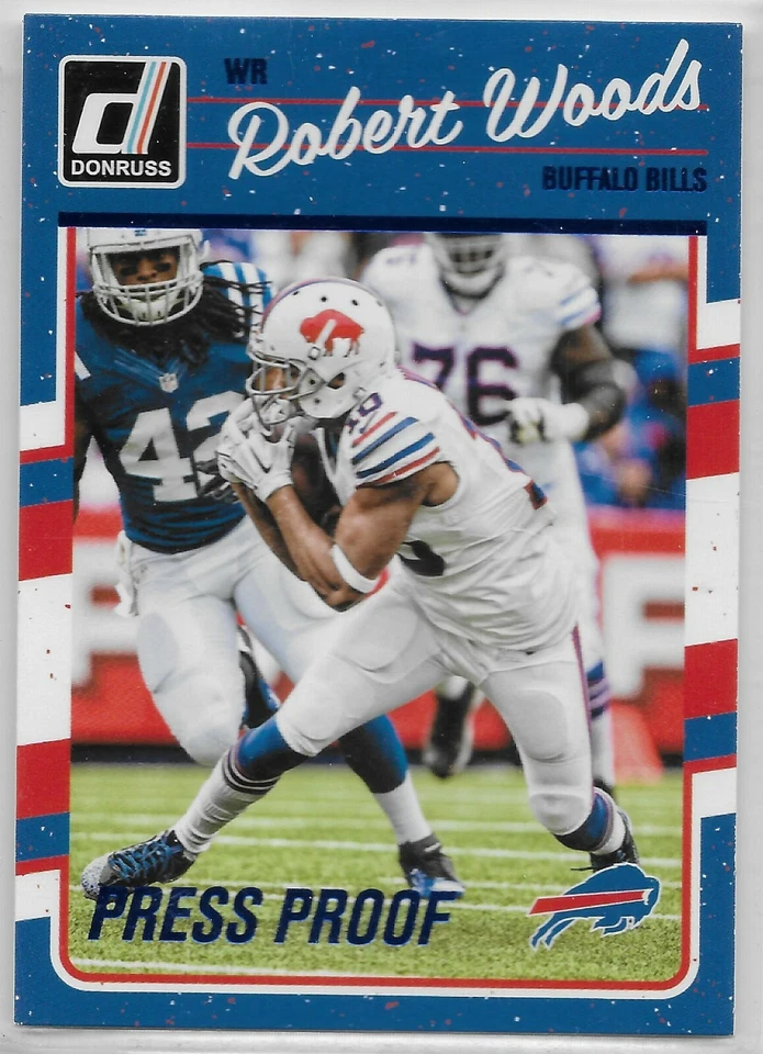 2016 Donruss Blue Press Proof #34 Robert Woods Buffalo Bills USC - Image 1 of 1
