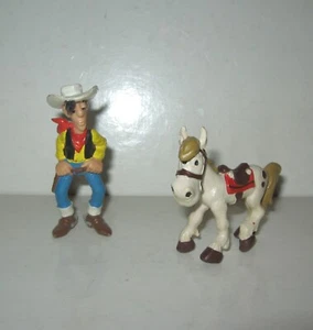 LUCKY LUKE & JOLLY JUMPER FIGURINES SCHLEICH BULLY TBE VINTAGE 1980s - Imagen 1 de 2