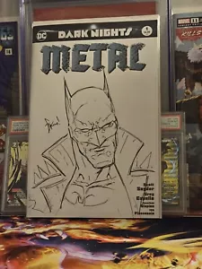 1/1 Batman Sketch Cover By Eskivo On Dark Nights: Metal #1 Blank Signed With Coa - Bild 1 von 1