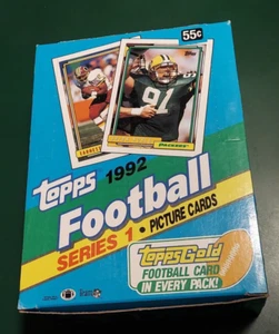 Topps 1992 NFL FOOTBALL Cards Series 1 - 36 NEW SEALED PACKS Boxed - Picture 1 of 2