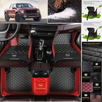For Ford F150 Full Cab Car Floor Mats Luxury Waterproof carpets Cargo Custom Foto 1 de 4