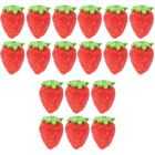 18 pcs  Mini Strawberry Models Fake Miniature Strawberry Simulation Strawberry
