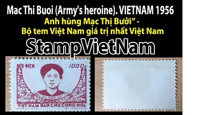 Mac Thi Buoi (Army's heroine). VIETNAM 1956 **MNH** 1.000 ₫ - Image 1 of 3