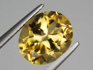 Natural Citrine Oval 12x10mm 4.70ct VVS Loose Gemstone Brazil Golden Yellow Best - Picture 1 of 12