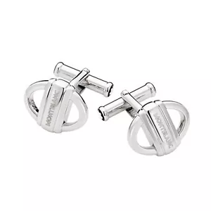 MONTBLANC Gemelli in argento Polsini 105877 uomo cufflink BUTTON COVERS - Foto 1 di 2