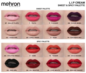 Mehron Lip Cream Dolce o Piccante Colore Pigmentato Performance Qualità Palcoscenico Passerella - Foto 1 di 31